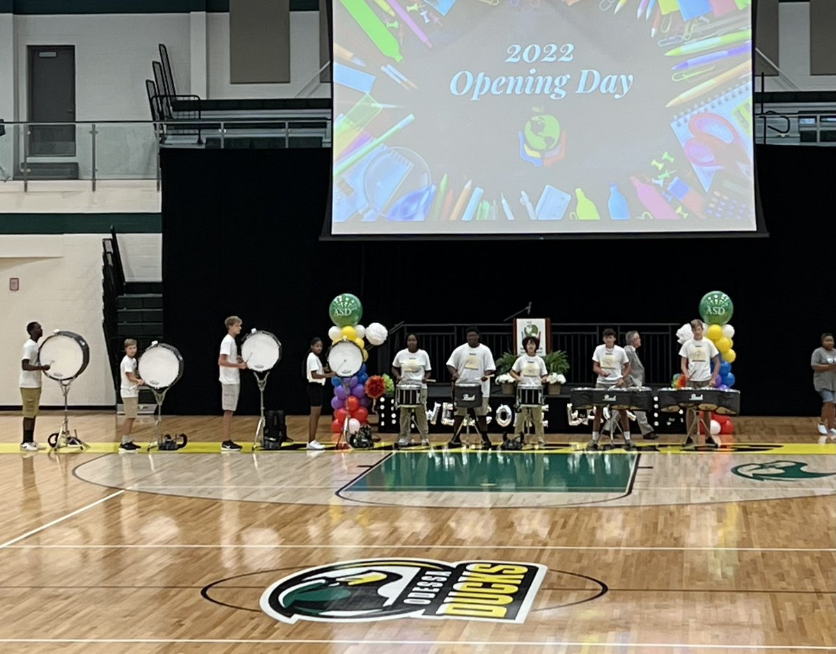 Bain_English's tweet photo. Appo opening day always kicks off with drum line and it gets me SO PUMPED! https://t.co/dBKkvj2mKT