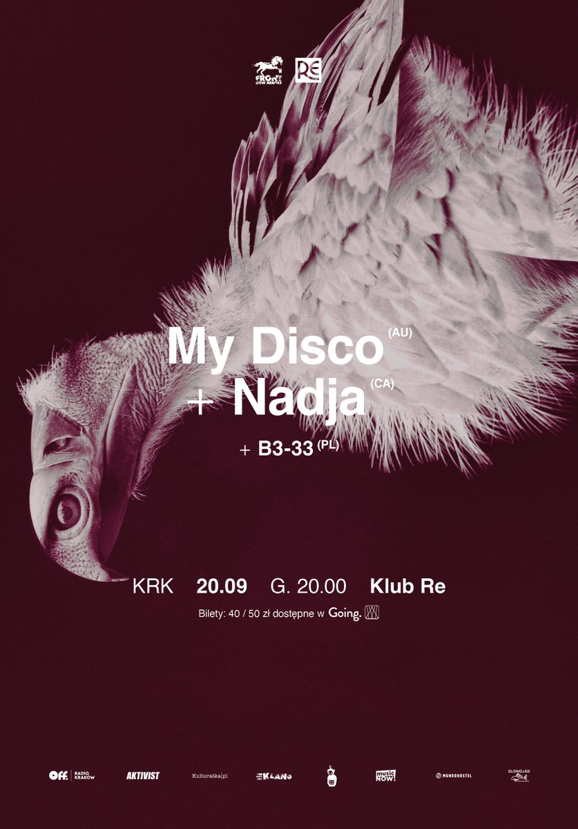 FrontRowHeroes's tweet photo. Odpalamy ten jesienny sezon koncertowy ze wspaniałymi zespołami @mydiscomydisco i @nadjaband! Żeby było jeszcze lepiej to przed nimi zagra @b333 Piękny plakat do muzyki skomponował @michał dąbrowski. Zapraszamy!

#FrontRowHeroes #KlubRE #MyDisco #Nadja #B333 #ambientdoom #guitar https://t.co/PpQDxq1UUV