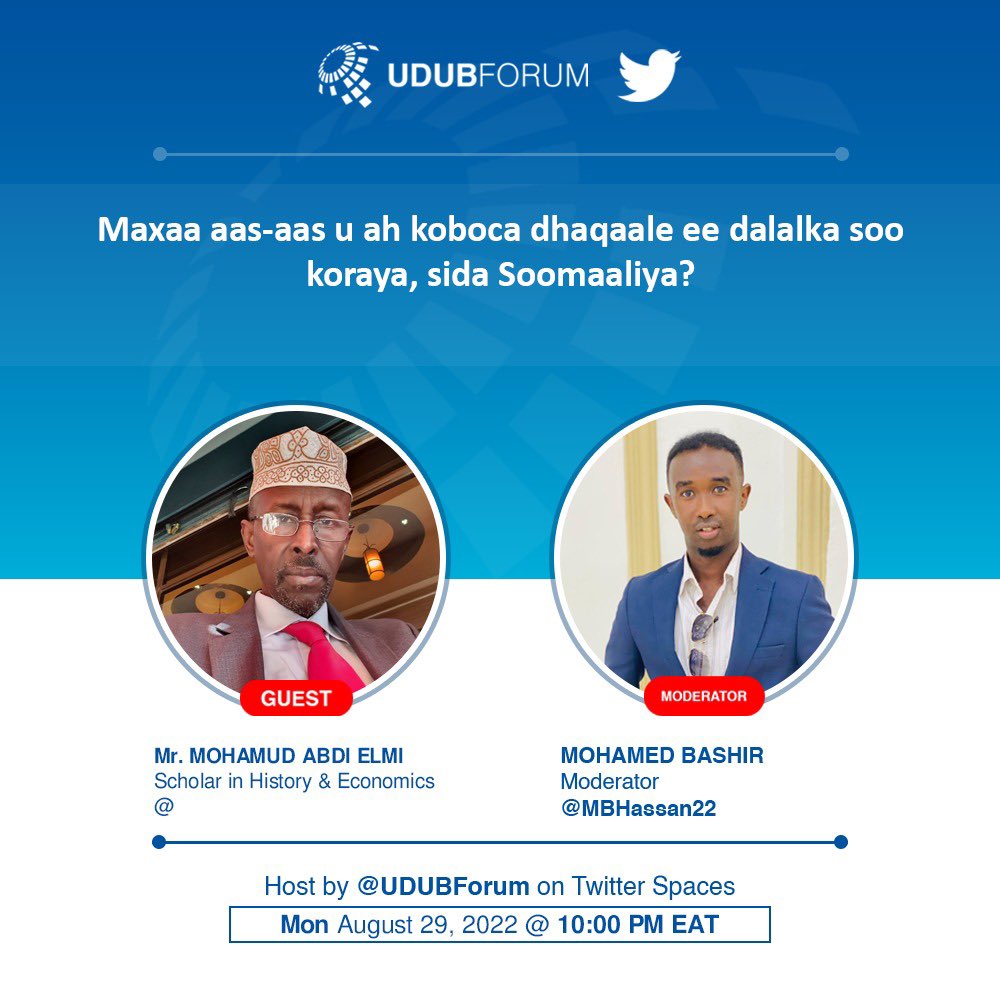 UDUBForum's tweet photo. Tonight | 22:00 EAT.
#UDUBForum
#UDUBSpace https://t.co/UGjjxaVqy4
