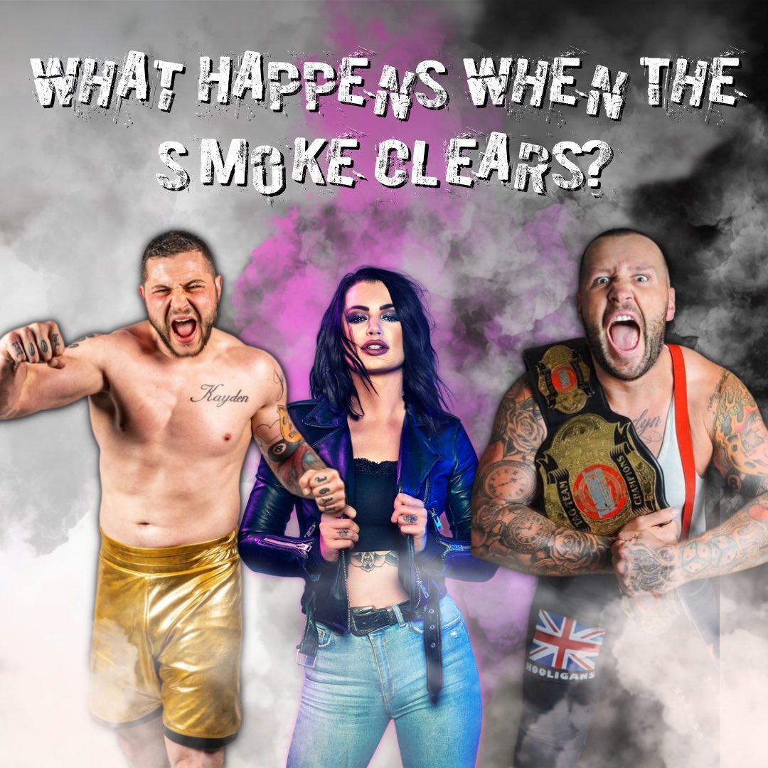 sammy_jaybird's tweet photo. ICYMI @WAW_UK #Fightmare just got even more interesting! @TheZakZodiac &amp; @RealRoyKnight will face off w/ @RealPaigeWWE as special ref. See you in October!!! https://t.co/1IeIqRaqKC