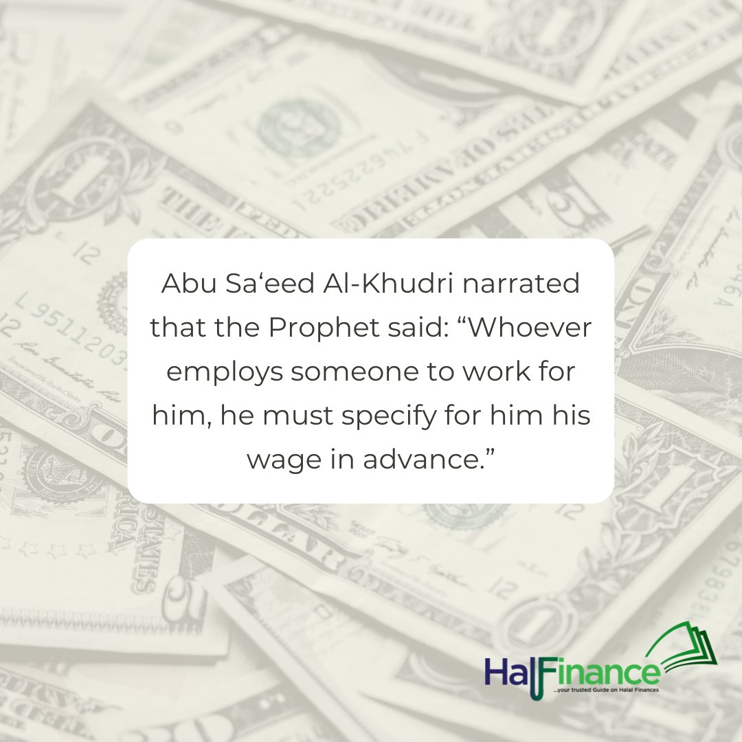 halfinance's tweet photo. Welcome to a new week!

As you render and employ services, endeavour to follow the sunnah by specifying the cost implication and reaching an agreement prior to execution.

These guidelines are always for our benefit

#islamicfinance #muslimsinbusiness https://t.co/AHpAp8Wabt