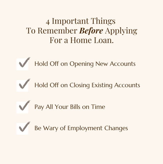 mariedavishomes's tweet image. 🚨 Before you begin the pre-approval process and applying for home loans, remember these 4 important tips. They can affect your pre-approval process and create unnecessary hassle for you.

#HomeLoanProcess #HomeLoan #PreApprovalProcess #PreApproved #HomeOwner #MortgageOfficer
