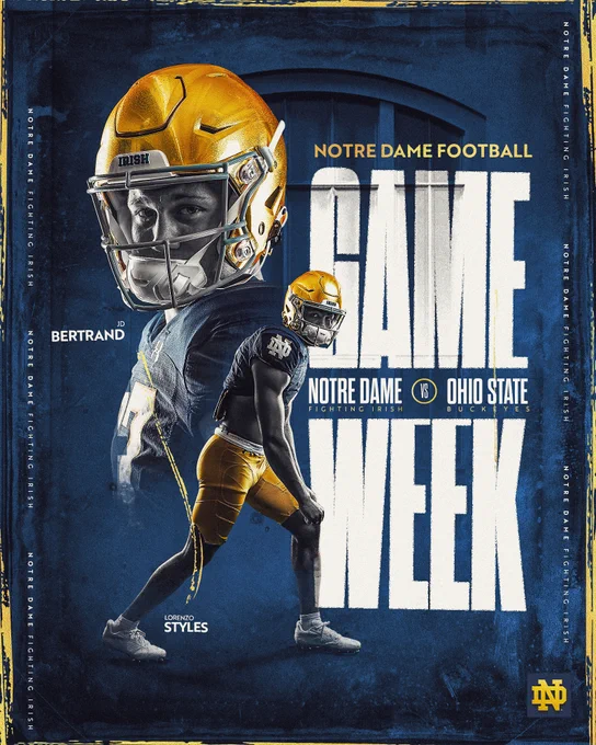 Image from Notre Dame Football (@NDFootball)