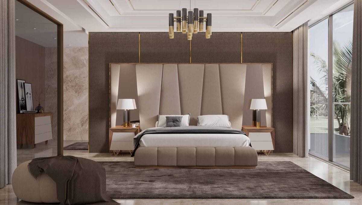 Intenseonline's tweet photo. Quarto moderno com cama estofada em tecido e pormenores em nogueira, lacado e metal dourado 
Modern bedroom with fabric upholstered bed and walnut, lacquered , gold metal details

DQ 02A  
https://t.co/thwIzKqiiU

#quartos
#bedroom
#quartosdecorados
#bedroomdesign
#interiordesign https://t.co/GFJxHwbkHj