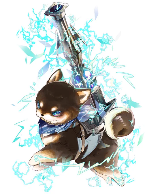 【PBW】サーヴァントイラスト公開されました。青い雷系のエフェクトがバチバチしているイメージです。リクエストありがとうございました!(C)『チェインパラドクス』お客様/稲咲/トミーウォーカー  #チェインパラドクス #トミーウォーカー 