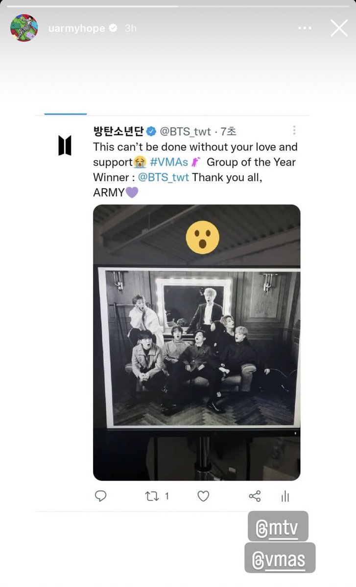 jhopeGlobaI's tweet photo. [📸] j-hope posted a photo on Instagram stories

🔗 https://t.co/Br0owkkc8A

#jhope #제이홉 #방탄소년단제이홉 https://t.co/BgPx5aklRL