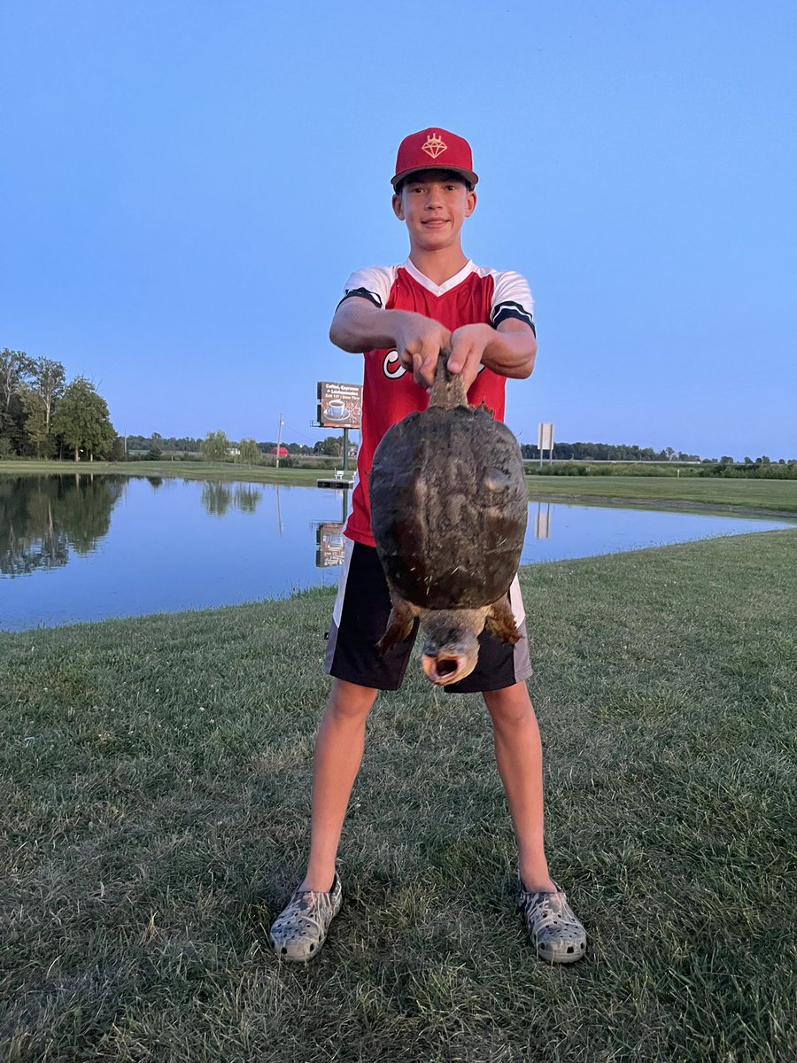 Boy caught a new pet !