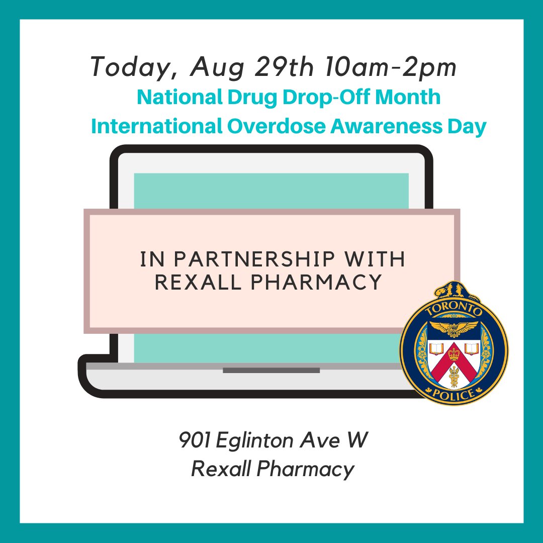 Unused prescription medication can pose a risk to other members of your household. Please consider returning unused meds to the pharmacy for safe disposal. TPS and Rexall are collaborating on an awareness initiative today. See below for details.