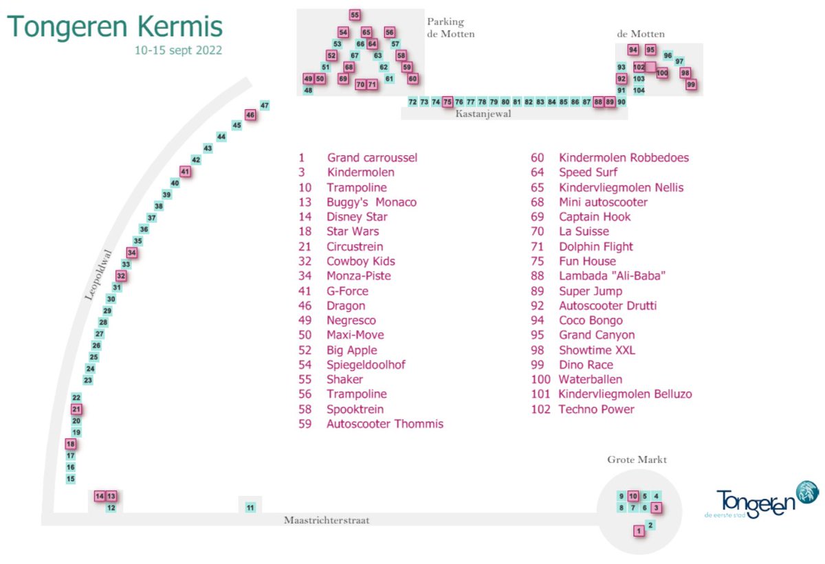 gis3700's tweet photo. September is kermismaand 🎡in Tongeren. Op  maandag 12 september toveren de kermis om tot een heus pretpark. Polsbandjesdag! Van 16u tot 21u kun je onbeperkt gebruik maken van maar liefst 37 bewegende attracties en dit voor maar slechts 20 euro ! https://t.co/xmg6g3kJGK https://t.co/GzcEst2UP3