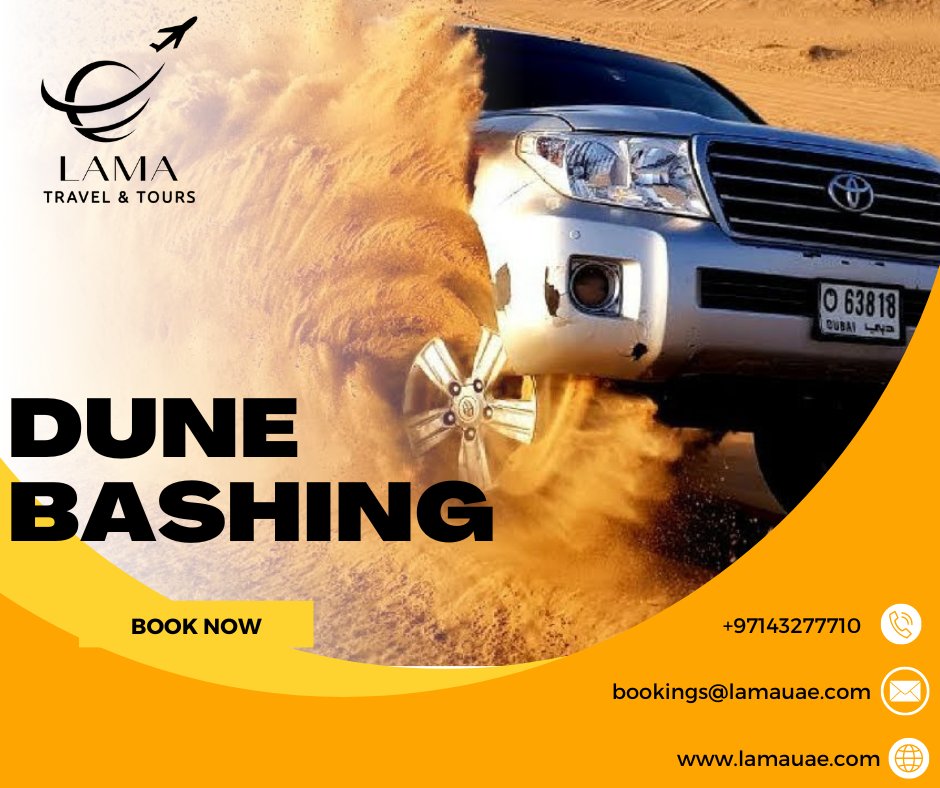 Dune Bashing is a fun-filled adventure activity that gives you the chance to make your adrenaline rush peak while out in the desert. Book with us now! #dunebashing #uae #pajero #desert #dubai #desertsafari #x #adventure #offroad #dxb