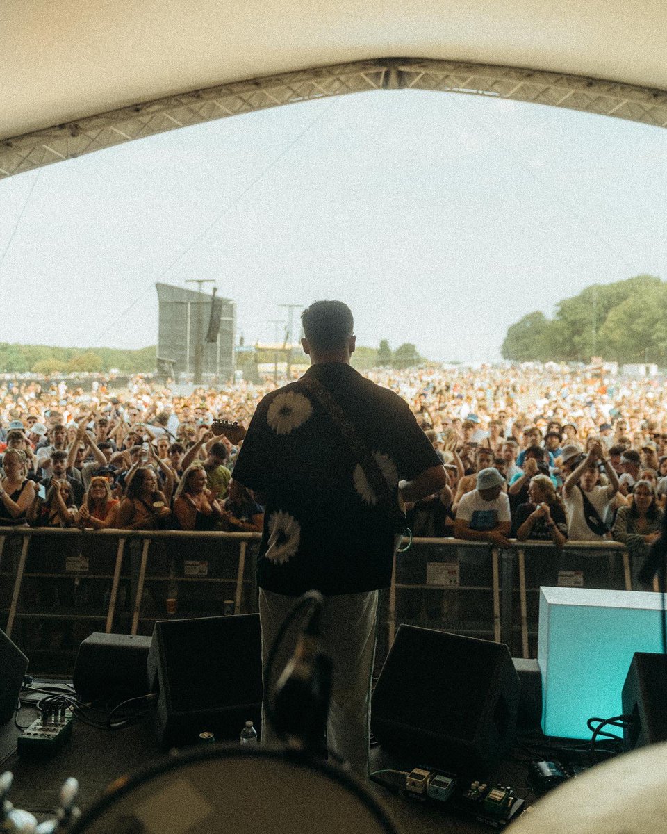 Corellamusic's tweet photo. Leeds Festival. We can’t quite put into words what that meant for us. From going to the @bbcintroducing stage when we were 16 and wishing one day we’d be able to play it, to absolutely packing it out at 12:30pm on a Sunday. Thank you to every single person who came down!🎪 https://t.co/l2nitWHyPU