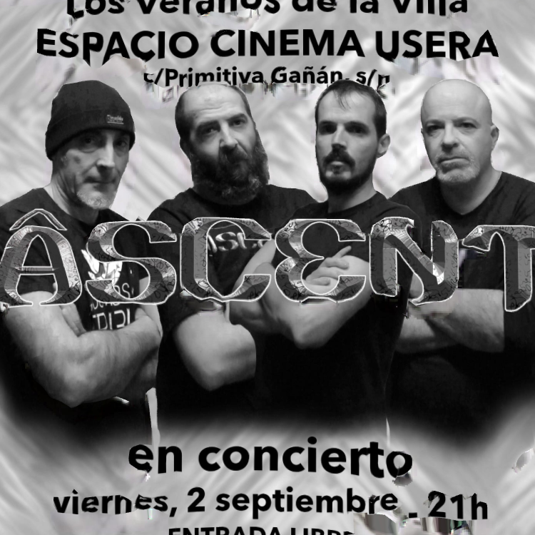 jmd_usera's tweet photo. 🤓 Cerramos la temporada en la explanada de Primitiva Gañán con un concierto de la banda de rock Âscent como broche final a las actividades de #CineUsera.
Sábado 2 de septiembre; 21:00 h.
Entrada libre
Con @VeranosVilla
Foto © Ascent
➡https://t.co/UKkzz8cKBs https://t.co/8Se5QTEEE7