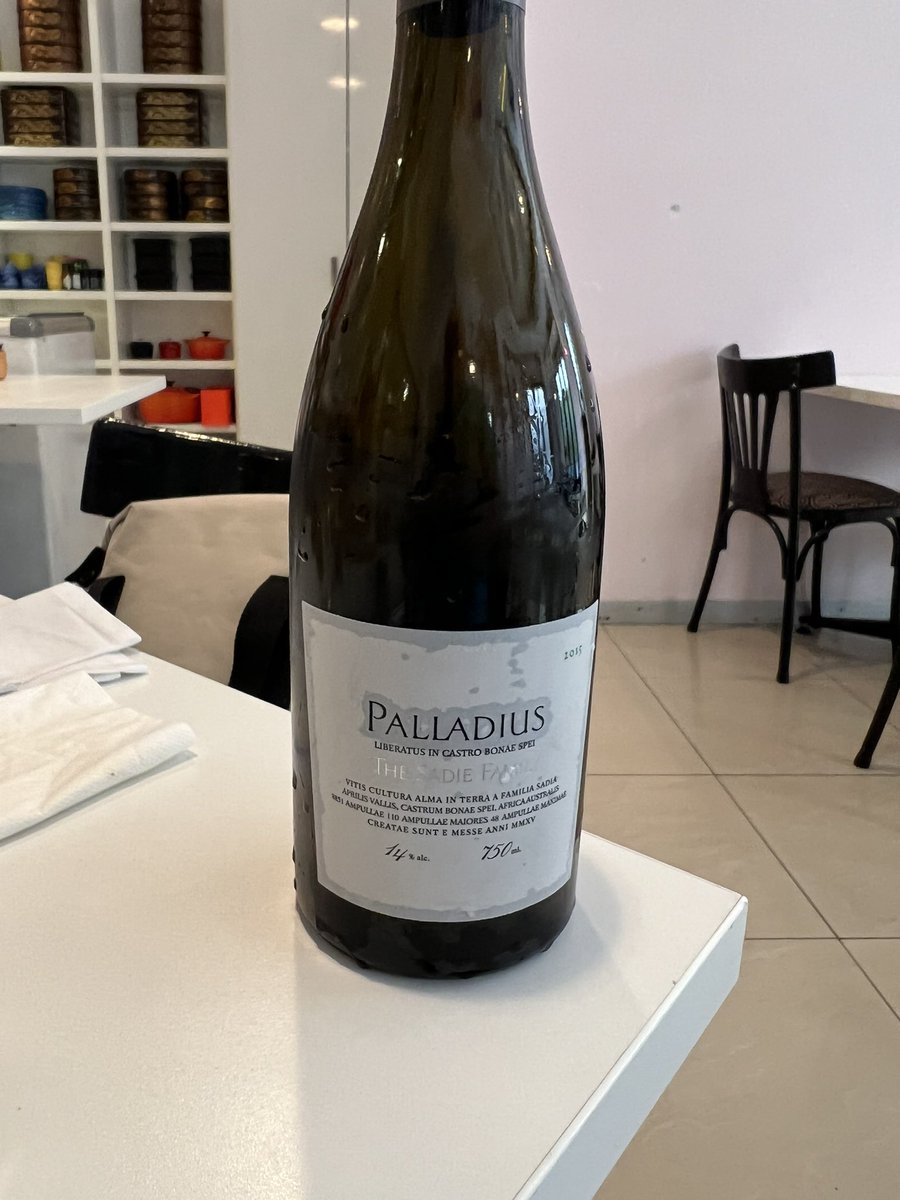 daveking795's tweet photo. Just checking the wine is going to last, have a few of these , still has a few years to run @SadieFamilyWine https://t.co/l6syALsC8Z