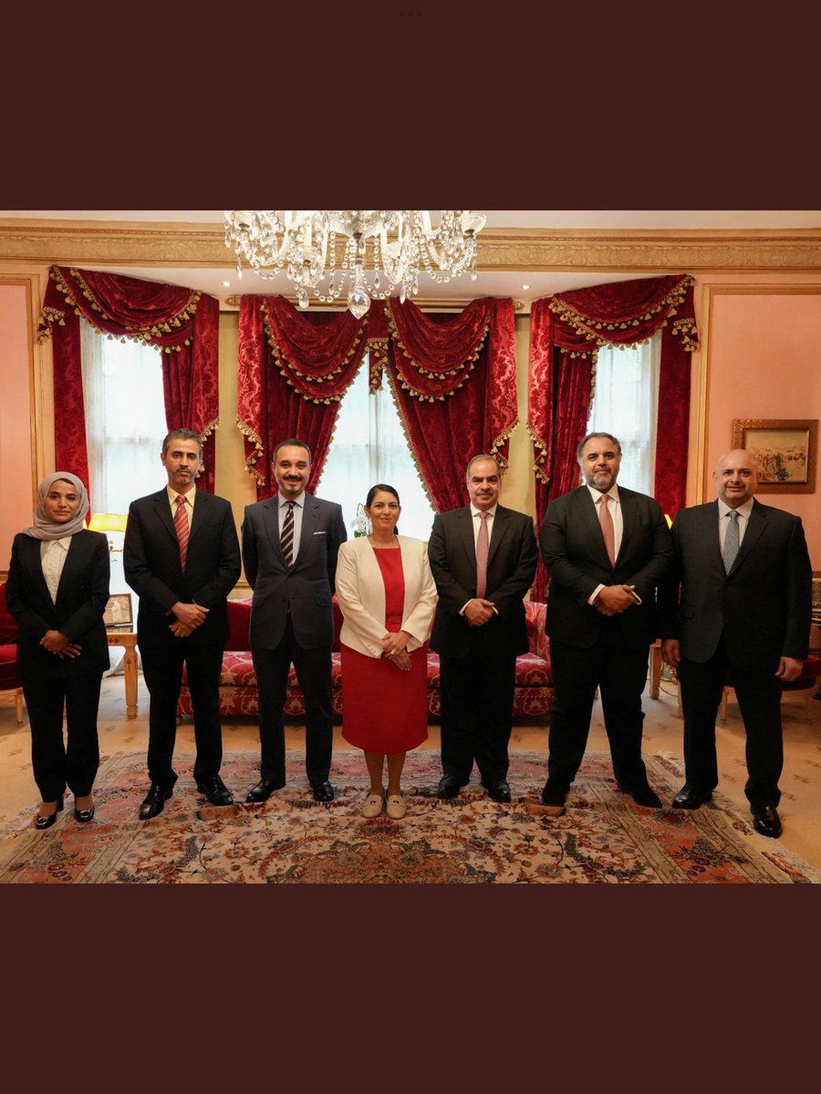 midkentforbrit1's tweet photo. A few days ago Patel met with a few Gulf ambassadors.
They are extremely happy that she is allowing so many of their fellow ideologists to move into this country.
She has also pledged recently to fill up the suburbs and villages with them. #pritidisgusting https://t.co/4plI6jq6Lq