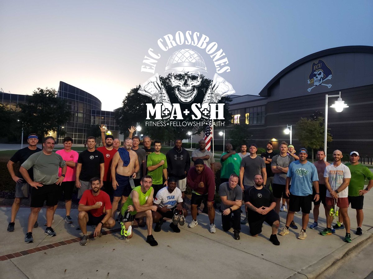 F3ENC's tweet photo. 51 PAX got schooled:

5 @ #breakdown
32 @ #mash
2 @ #thecollardpatch 
8 @ #aboynamedsue
1 @ #bikerbuddies 
3 @ @f3farmville

#f3enc 
#f3nation 
#f3counts https://t.co/1NGDC59roG