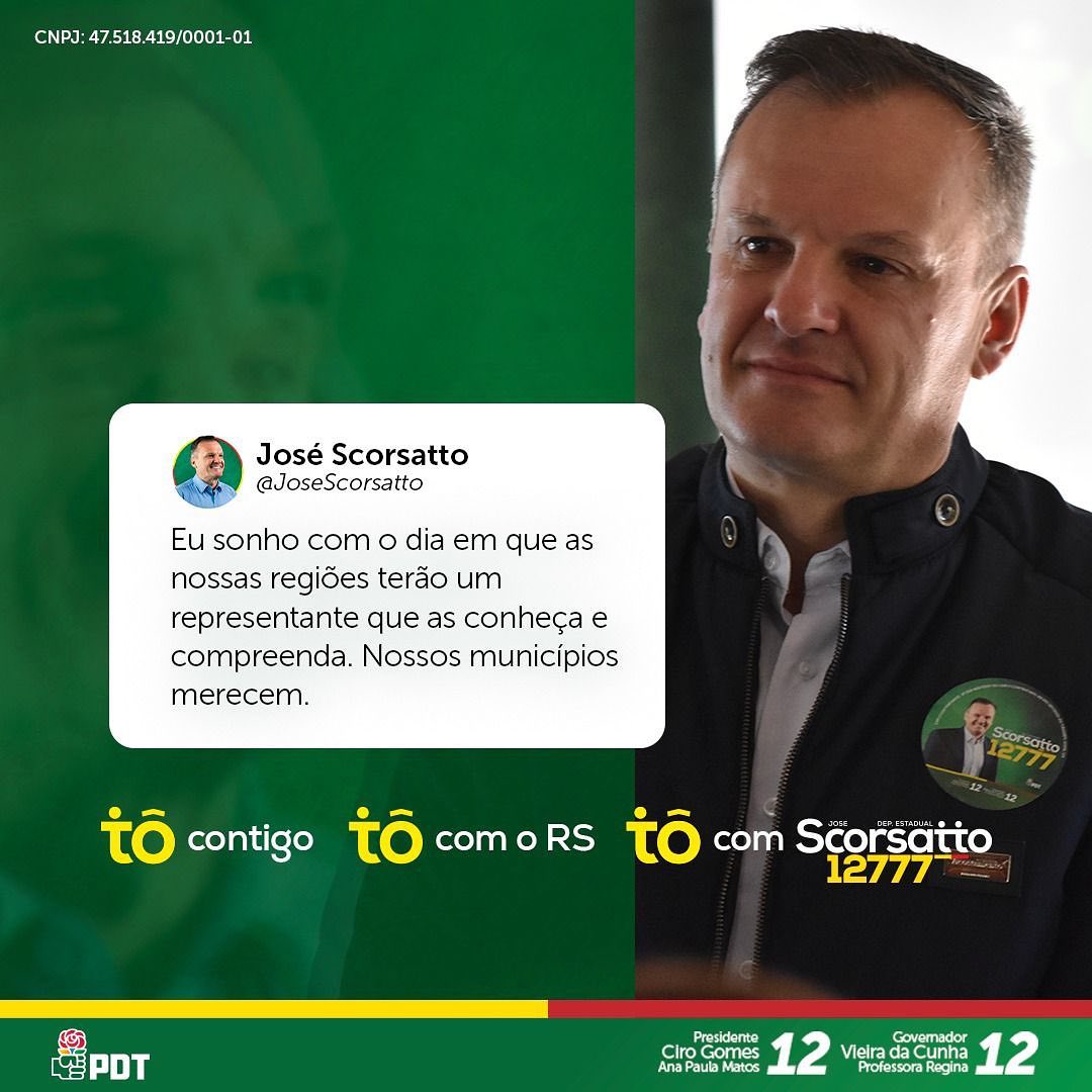 JoseScorsatto's tweet photo. Vamos juntos? 🟩🟥🟨 https://t.co/gN51XGEqId