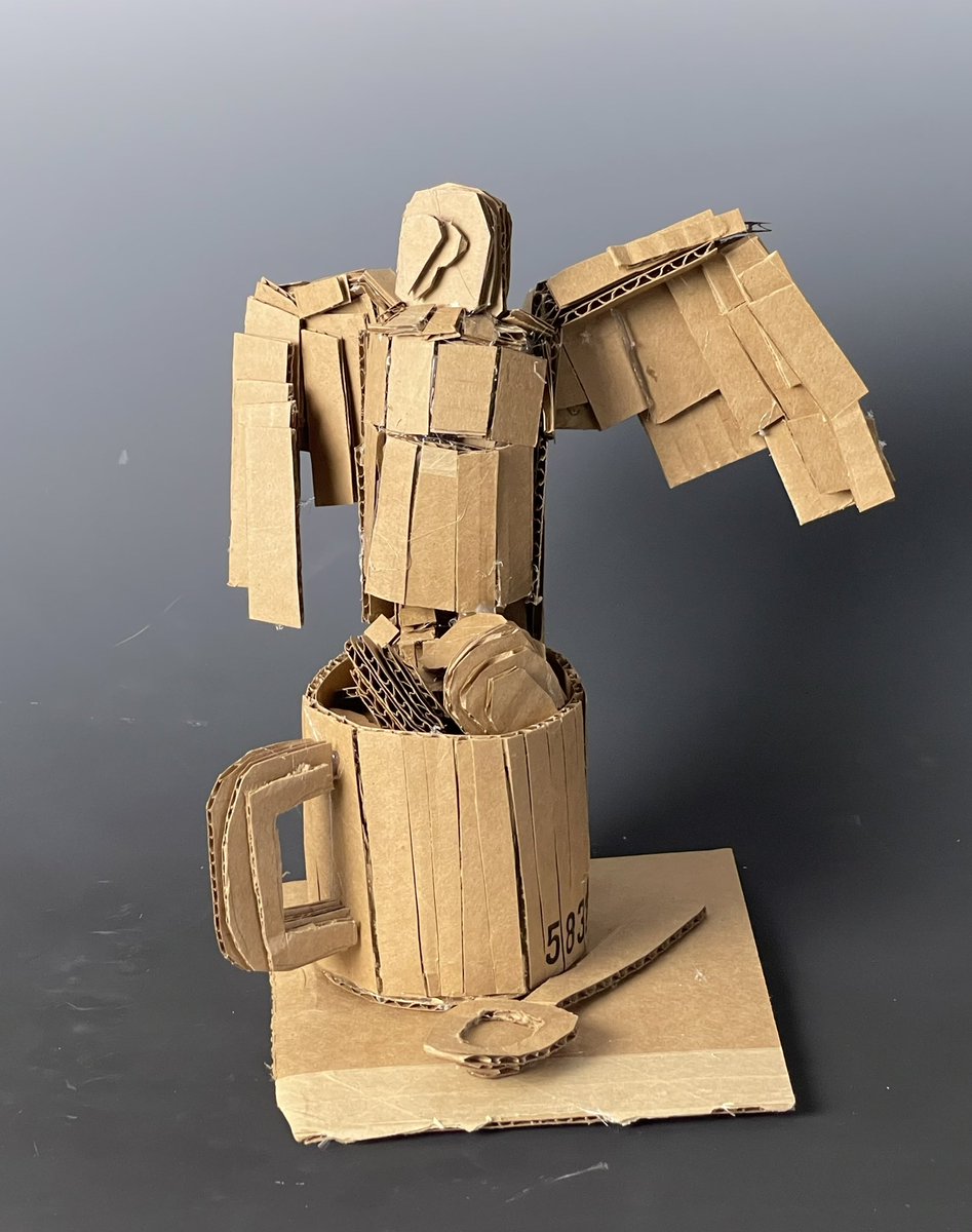 aztrid_moan's tweet photo. Loved creating this bird sculpture at @artspaceatuntilited with @glenthomas! 

##cardboard #art #cardboardart #design #paper #diy #recycle #packaging #carton #handmade #cardboardcrafts #contemporaryart #cardboarddesign #artwork #box #aztridmoan  #recycling #painting #artist https://t.co/kc3IvSYVio