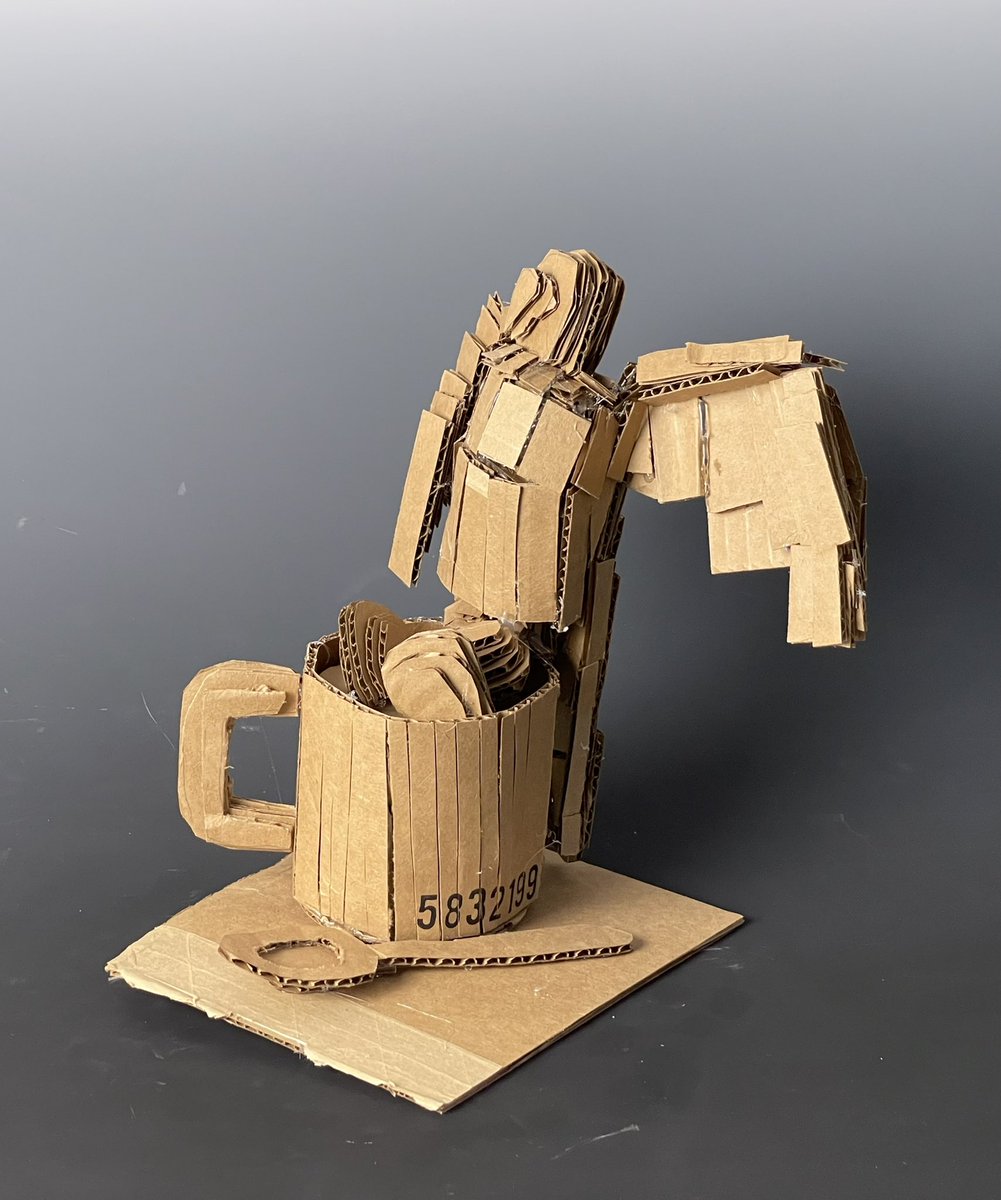 aztrid_moan's tweet photo. Loved creating this bird sculpture at @artspaceatuntilited with @glenthomas! 

##cardboard #art #cardboardart #design #paper #diy #recycle #packaging #carton #handmade #cardboardcrafts #contemporaryart #cardboarddesign #artwork #box #aztridmoan  #recycling #painting #artist https://t.co/kc3IvSYVio