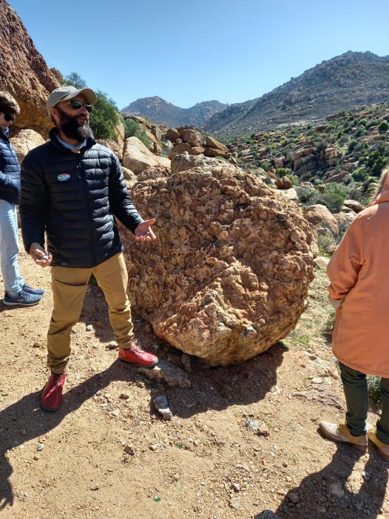 enterprises_na's tweet photo. Last week's tour with Fleet Foot Safari's. Here we are at Wonderkoppie/ Orbicular Hill. Dankie vir die foto, Hennie! 
#concordia #namaqualand https://t.co/5ZXS7HKLdU