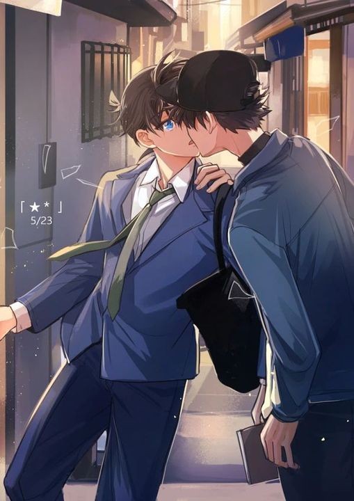 Dont_askm1's tweet photo. Kenapa gw sangat menyukai couple ini?!! Napa kalian berdua imut banget😍😘😘

#DetectiveConan #magickaito1412 #magickaito #kaitokuroba #shinichikudou #kaitokid #kaito #shinichi #edogawaconan #conan #kaishin #kaitoxshinichi #kissing #yaoi #anime #bl #bxb #boyslove #shonenai https://t.co/jS7FYOZZQ9