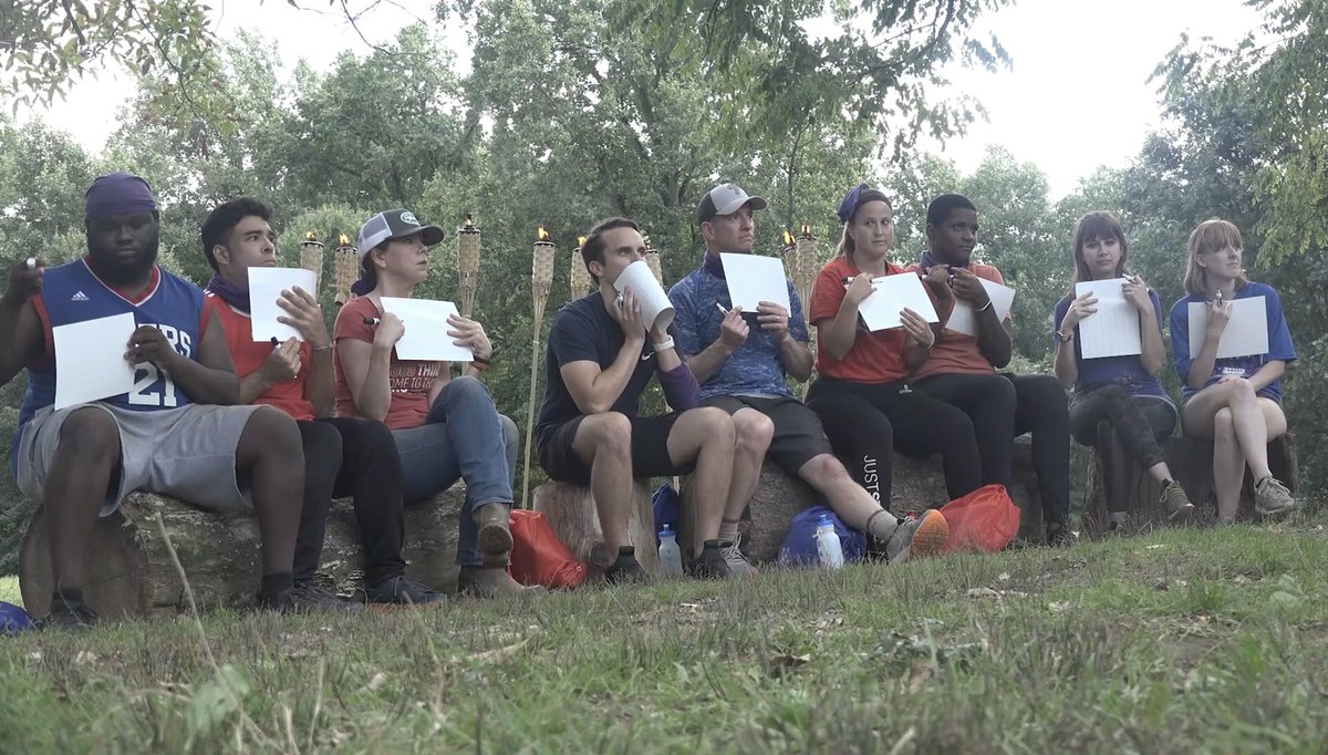 survivorphilly's tweet photo. Nine are left and the Coconut Chop immunity challenge is about to reveal the tribe dynamics. Who is playing the best game? 🧠🔥🫀 #finalnine https://t.co/WjD8iWrnOJ