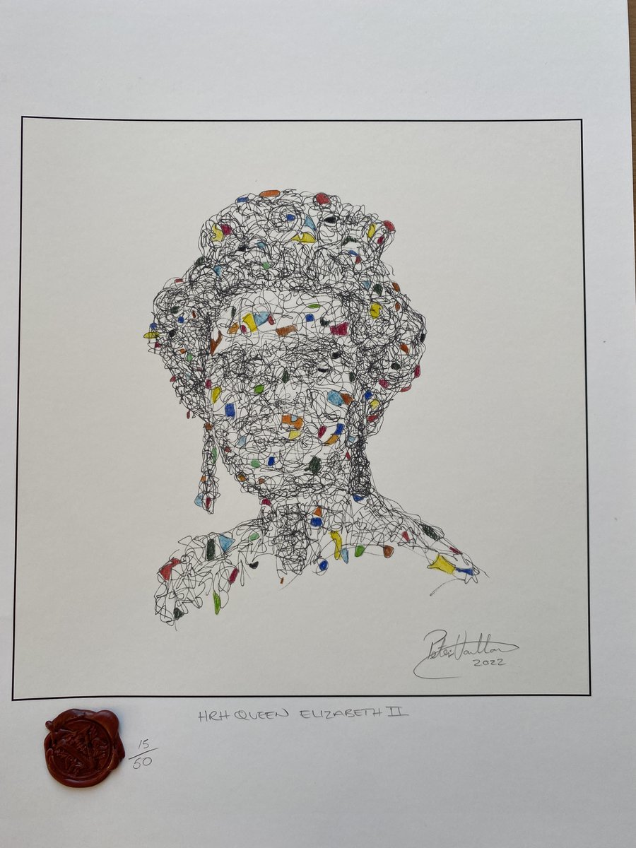 Last 2 for sale Limited Edition Giclee Prints HRH Queen Elizabeth II