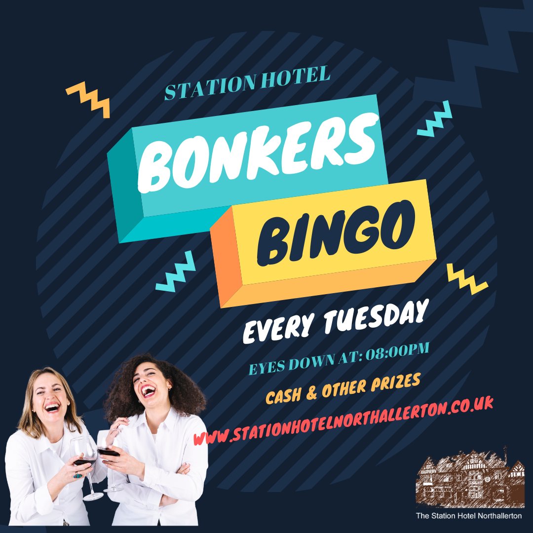 OMG - do you believe what Mick said last week at Bonkers Bingo?  🤯 🤣 🙈 If you want a right laugh and the chance to win cash and other prizes, grab a seat tomorrow night for 8pm. stationhotelnorthallerton.co.uk #Northallerton #pub #bingo #bonkersbingo #cashprizes #cocktails #whatson