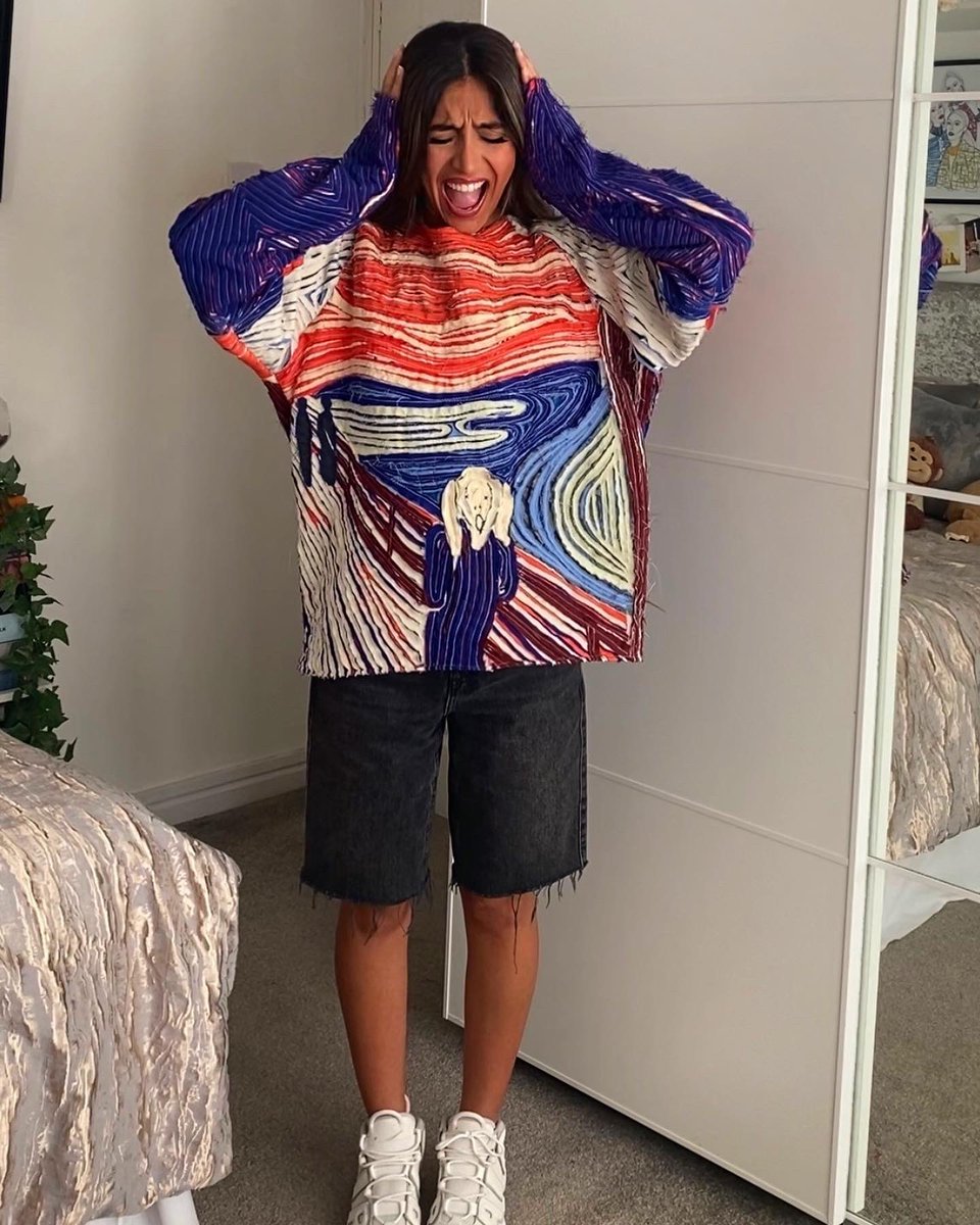 kiana_x_'s tweet photo. So I upcycled 9 old worn out clothes that otherwise would have ended up in landfills into this and all the other socials are letting me down with trying to get my work seen. So here I am Twitter :) https://t.co/fqTrdhyxUz
