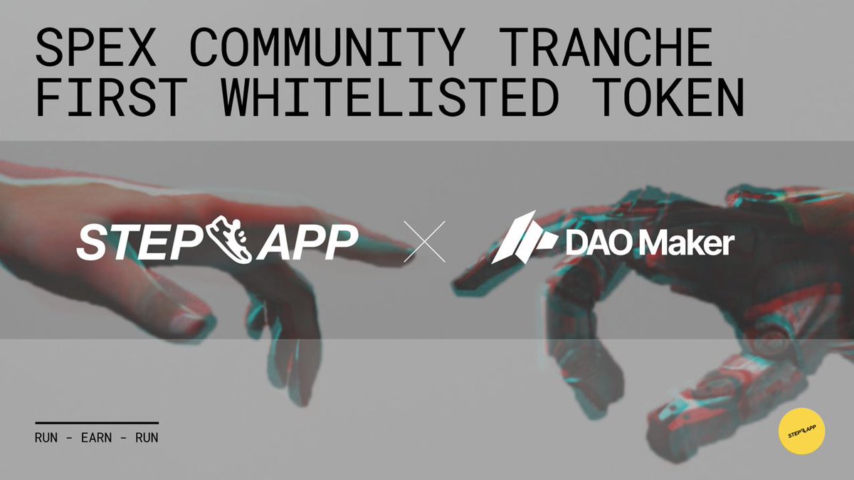 StepApp_'s tweet photo. SPEX Community Tranche — 
First Whitelisted Token: DAO Maker

@TheDaoMaker (DAO) token is the first whitelisted community token. #DAOMaker team and community add $DAO/ $USDC liquidity to StepEx to participate in the Lockdrop.

Welcome to the Step ecosystem!
1/2 https://t.co/PehkpoN1yY