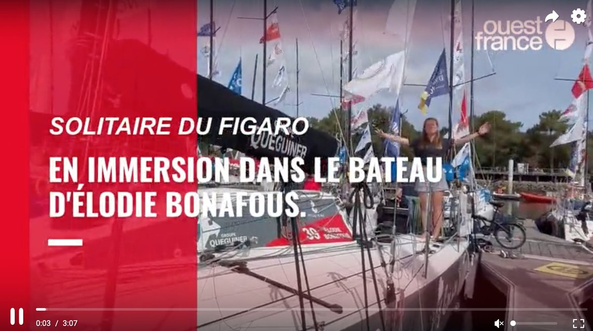 Quéguiner Voiles & Océan (@queguinervoiles) on Twitter photo Avant le départ de la deuxième étape de @LaSolitaire_53e, Elodie Bonafous a fait visiter son bateau à <a href="/OuestFrance/">Ouest-France</a> => bit.ly/3KsqxSi Avant le départ de la deuxième étape de @LaSolitaire_53e, Elodie Bonafous a fait visiter son bateau à <a href="/OuestFrance/">Ouest-France</a> => bit.ly/3KsqxSi