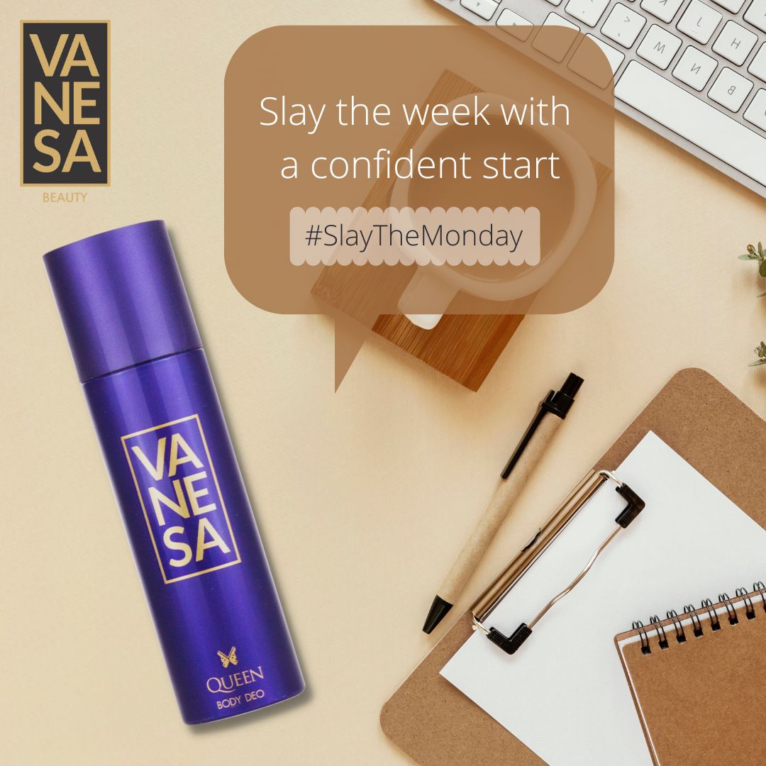 VanesaBeauty_'s tweet photo. Hey ladies slay start your week.
Buy Now: https://t.co/SjcE4hCokM
#week #vanesabodydeo #vanesabeauty #weekroutine #skincare #bodycare #monday #mondaymood #mondayscene #queen #vanesa #bodydeo #fragrance #womenstyling #style #women #womendeo #vanesabodydeo #perfume #bodydeos https://t.co/XhFZXvs7ad