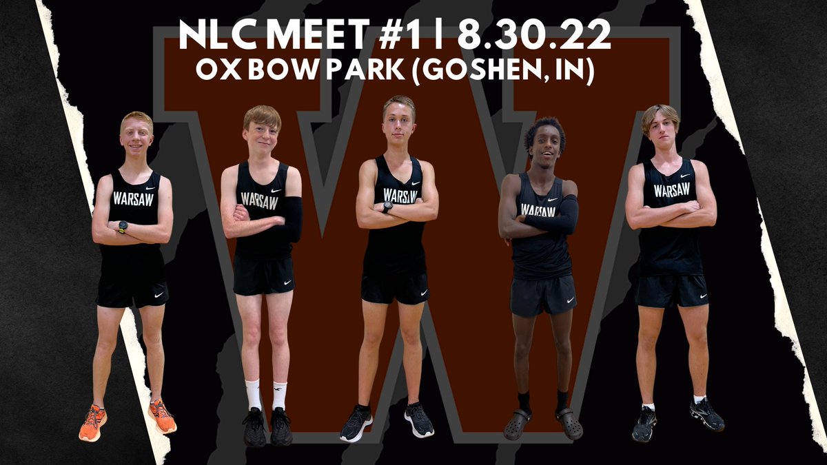 wchsdistance's tweet photo. Meet Day Tuesday August 30th
at NLC Meet #1 (Ox Bow Park) @Warsaw_Tigers 

📍Goshen, IN 
⏱6:00 PM EST | Girls Race 
⏱6:30 PM EST | Boys Race https://t.co/hfxwJBwxar