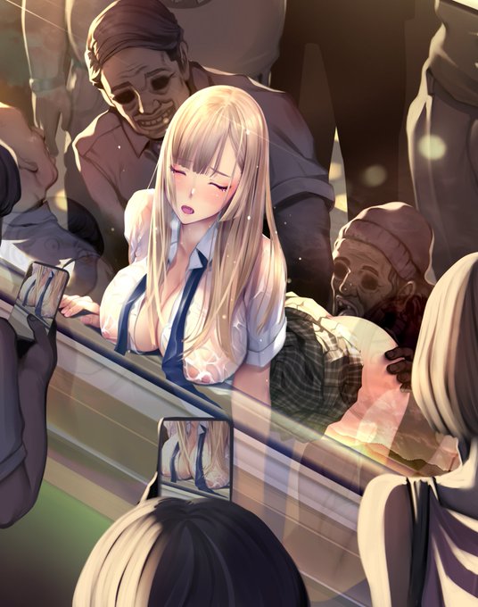 痴漢電車 途中経過 あと4枚・・・ 