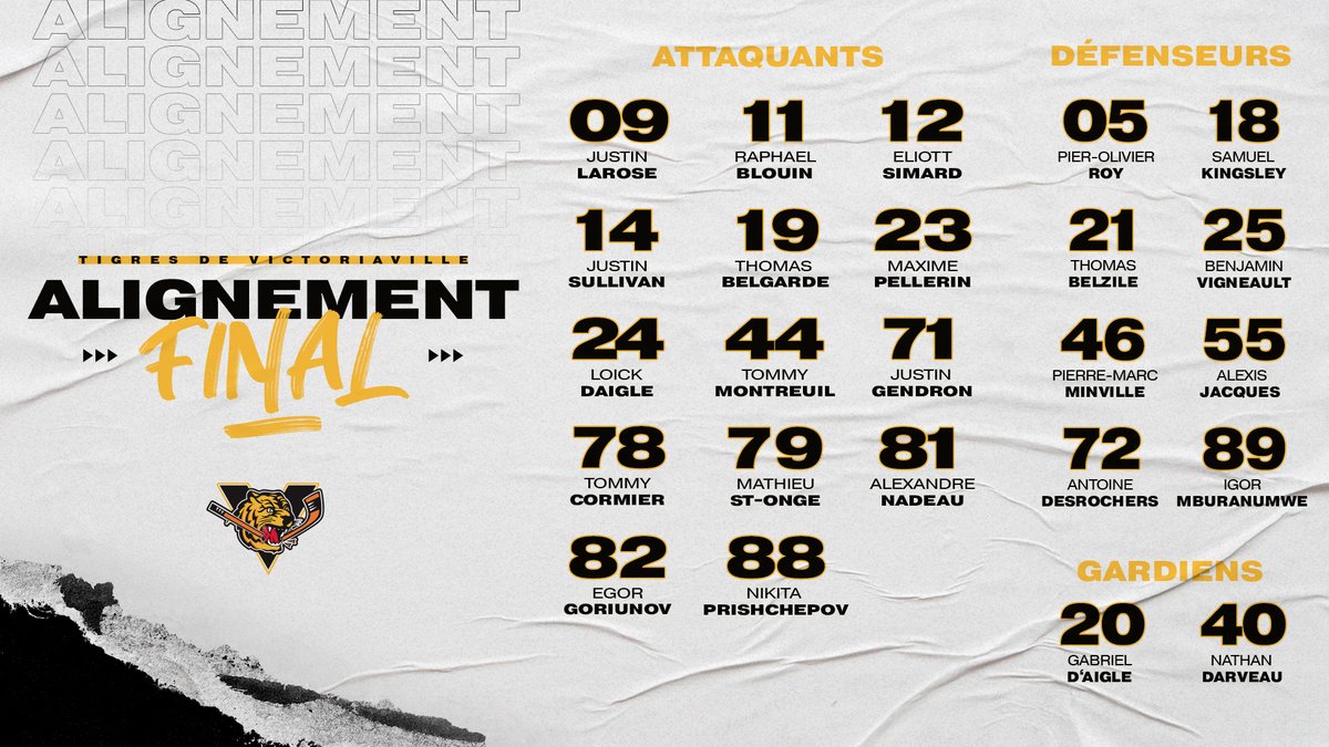 TigresVicto's tweet photo. Vos Tigres de Victoriaville pour la saison 2022-2023 ! 🐯

#GoTigresGo https://t.co/3nseCcGniQ