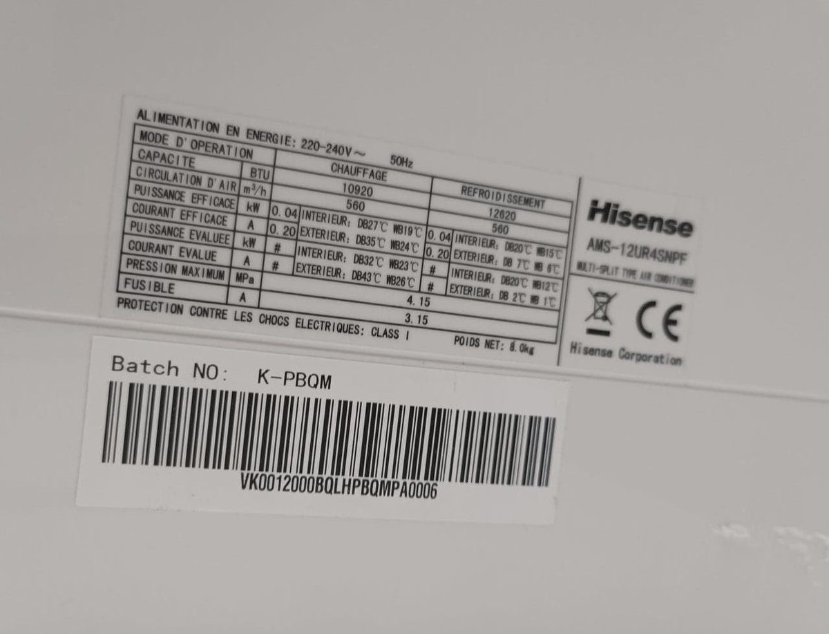 Ronflex_Junior's tweet photo. @HisenseFrance UNE HONTE !!!!

Comment ça se fait que vous n'arrivez pas à trouver cette clim dans vos bases de données ?

J'ai crevé de chaud tout l'été à cause de vous parce que je ne pouvais avoir ni pièces détachées, ni mode d'emploi 😠😠😠 https://t.co/62Z6vP5Qm8