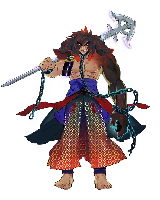 交流企画キャラの片腕をどうやって隠すか問題(隠している部分を描かれてしまう対策)、イノシシをつければ絵描きは逆にイノシシしか見ないので解決です 