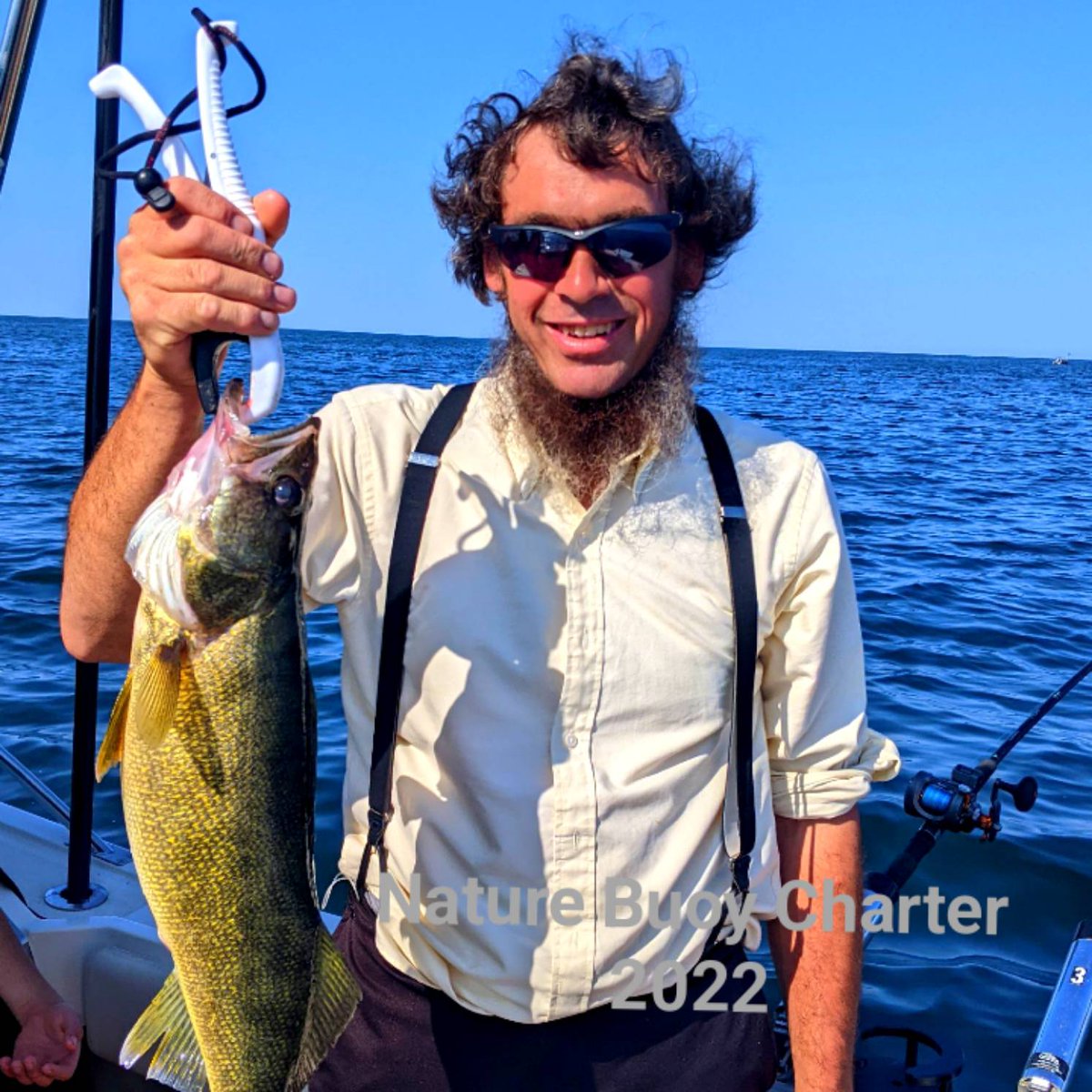All SMILES when a chunky WALLEYE hits the net!