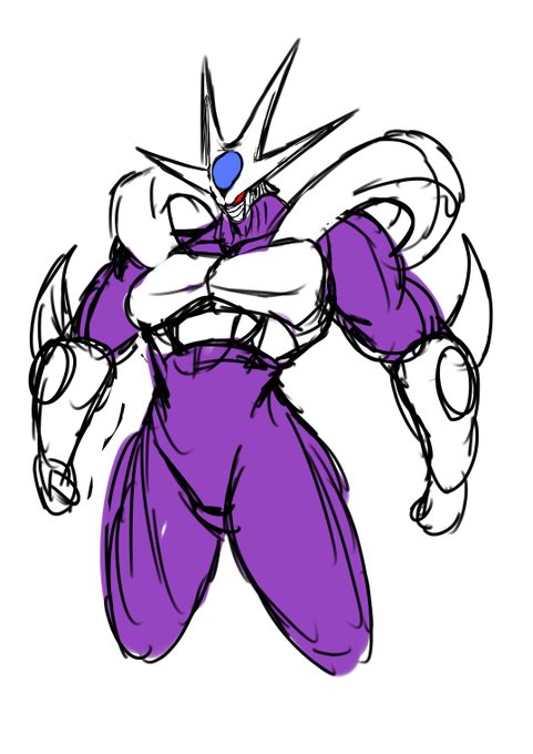 うろ覚えで描いたクウラ 