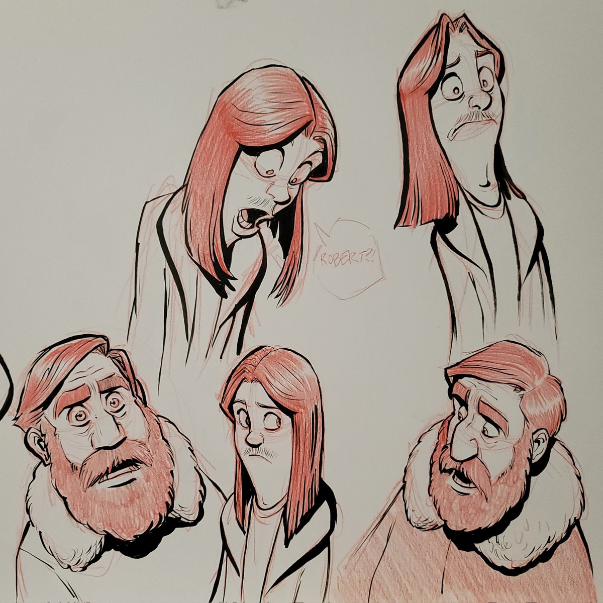 erin_humiston's tweet photo. #theGreatNorth season 4 greenlit! #HamTobin and #BeefTobin are a bit overwhelmed.
#ham #beef #cartoon #ink #inkbrush #redpencil https://t.co/wWtGgJ7cWz