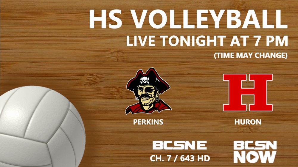 Next door rivals Perkins and Huron will battle it out this evening in HS volleyball and you can see our coverage LIVE tonight at 7 PM only on #BCSNE and the BCSN NOW app! 🏐

Streaming tickets are available for $10 at bcsnapp.com/watch.
