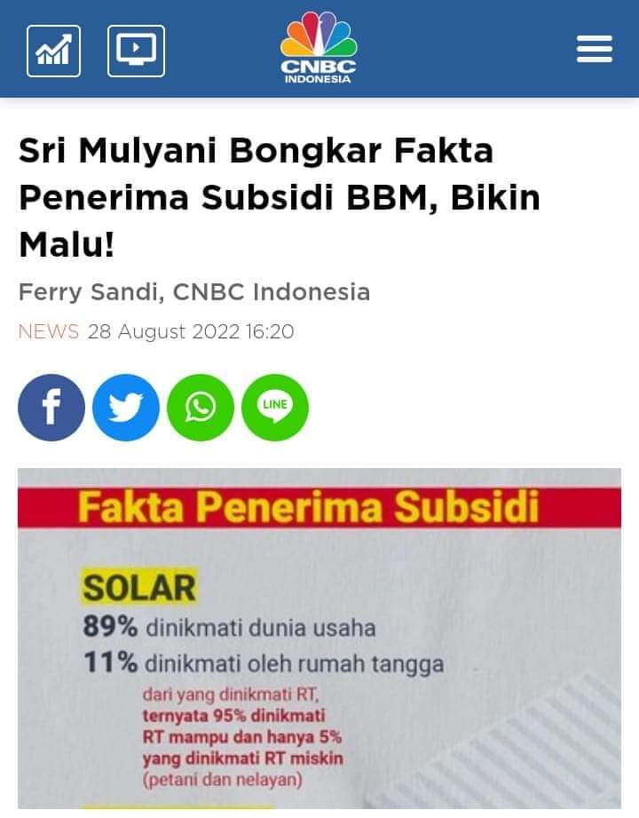 Jika harus menaikkan BBM dan mencabut Subsidi,Pemerintah siapkan Regulasinya. Karena selama ini Subsidi BBM hanya keuntungan buat PENGUSAHA yg bermain dgn Oknum. 
Alihkan Subsidi dgn BLT atau sejenisnya dgn Tepat sasaran. Jika tidak,akan menjadi Preseden buruk kedepannya.😳😕