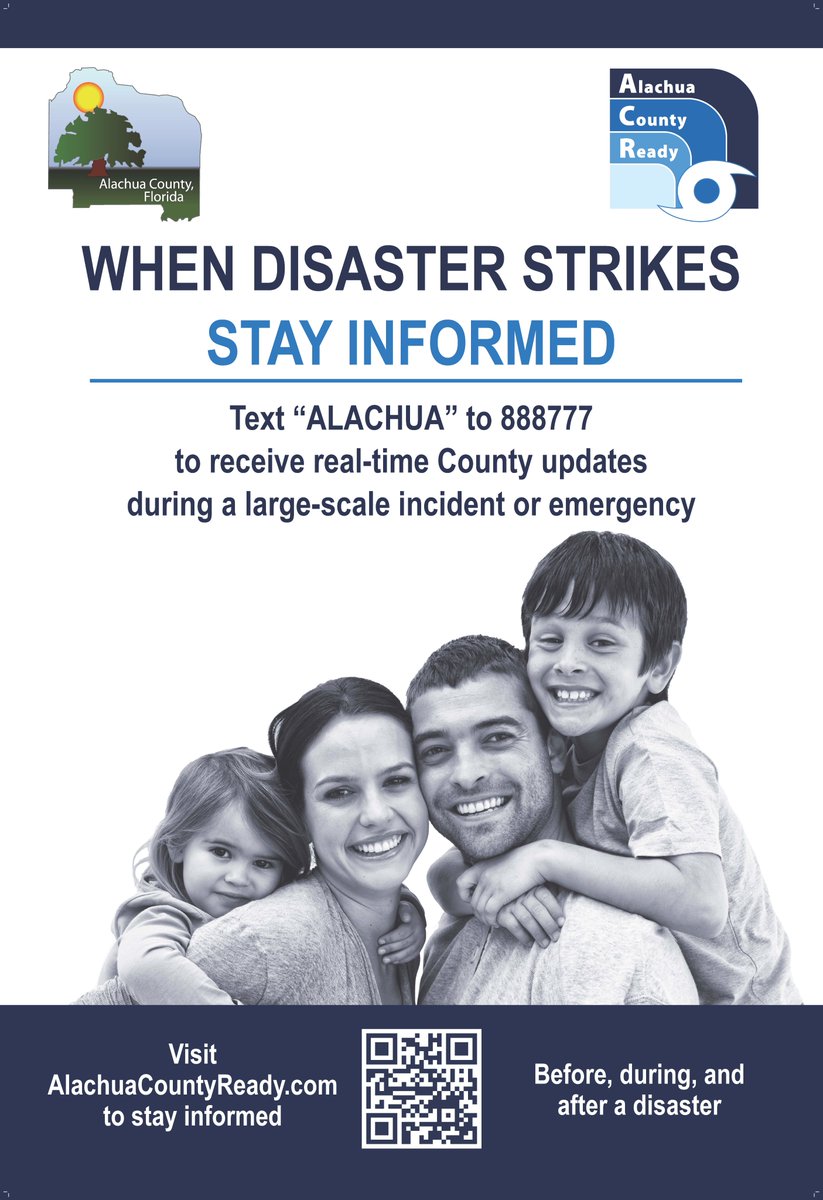 AlachuaCoEM's tweet photo. With the amount of rain that #AlachuaCounty has seen in the recent weeks, even a weak Tropical Storm could cause issues in areas that are already waterlogged, low lying flood prone areas, and areas along rivers, streams, and lakes. #Preapare your #disaster plan and stay informed! https://t.co/sYyerFhuYM