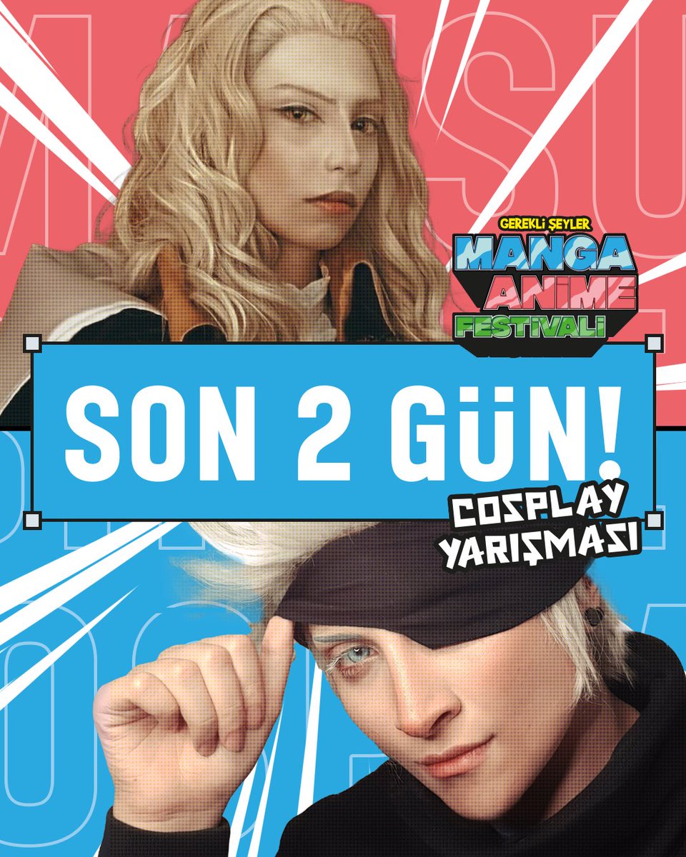 SON İKİ GÜN!
MAF 2022 Cosplay Yarışması’nın başvurularının kapanmasına sadece iki gün kaldı! “En iyi benim!” diyorsan acele et! 🔥 Başvuru linki profilde…