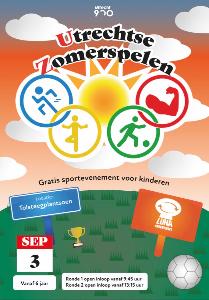 DoeMeeinUtrecht.nl (@doemeeinutrecht) on Twitter photo #sporttip <a href="/WBOVervecht/">Wijkbureau Overvecht</a>: LUNA Movement organiseert zaterdag 3 september een leuk en gratis sportief evenement voor kinderen. De #Utrechtse Zomerspelen van 10:00 tot 17:00 uur #Tolsteegplantsoen. Kom je ook? Voor info 👉 bit.ly/3czcUEp #sporttip <a href="/WBOVervecht/">Wijkbureau Overvecht</a>: LUNA Movement organiseert zaterdag 3 september een leuk en gratis sportief evenement voor kinderen. De #Utrechtse Zomerspelen van 10:00 tot 17:00 uur #Tolsteegplantsoen. Kom je ook? Voor info 👉 bit.ly/3czcUEp
