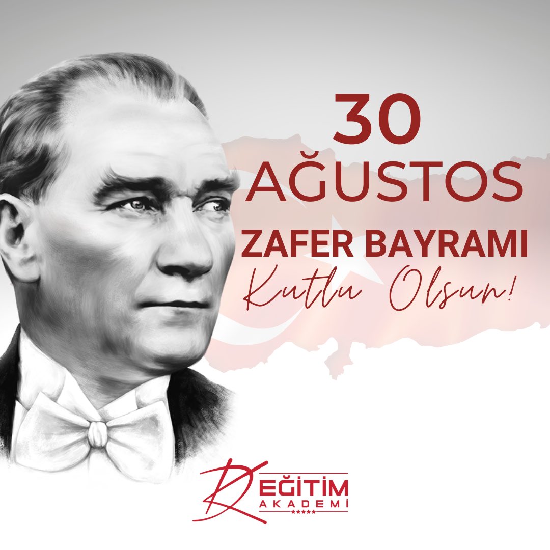 dkegitimakademi's tweet photo. Milletimizin 30 Ağustos Zafer Bayramı kutlu olsun. 🇹🇷

#30agustoszaferbayramıkutluolsun #zaferbayramı #zaferbayramıkutluolsun #30Ağustos #30 #ağustos #zafer #bayramı #kutlu #olsun #türkiye #söz #gazi #mustafa #kemal #atatürk

#dkegitimakademi

🌍 https://t.co/8IZjGtQTFi https://t.co/ZgeIyBA0NX