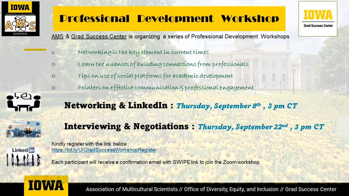 UI Association of Multicultural Scientists (AMS) tweet media