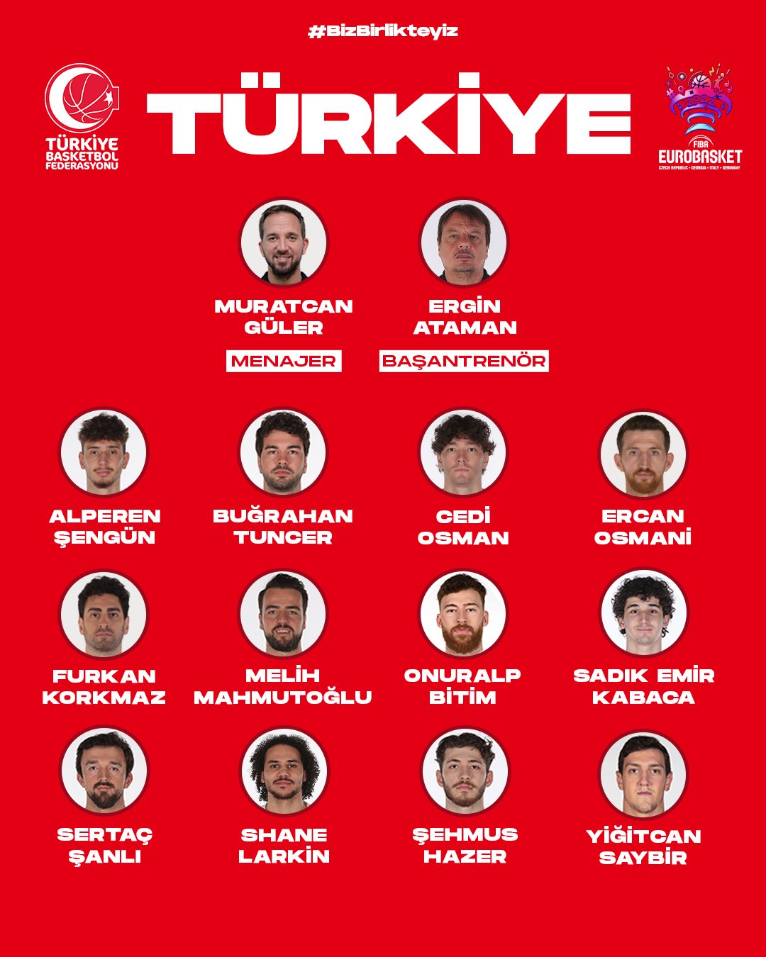 türkiye 12 kişilik kadro