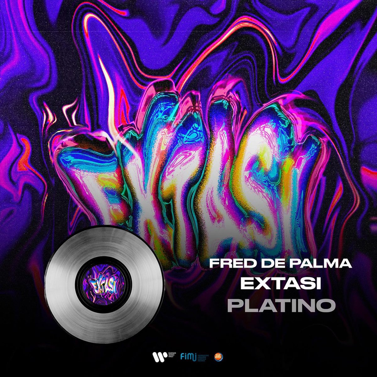 WARNERMUSICIT's tweet photo. È tempo dei #FimiAwards! 💥
'Extasi' di @freddepalma ottiene il disco di PLATINO 💿
Congratulazioni 👏🏻
#FredDePalma
#Extasi https://t.co/ffedOJgky2
