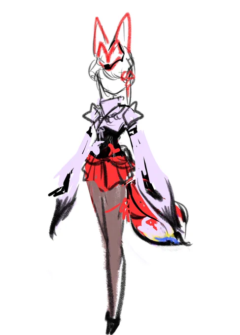 ギーツ擬人化案③案まとめ素体バニーガール〜腰に巻いた上着を上下入れ替えでリボルブオン! 