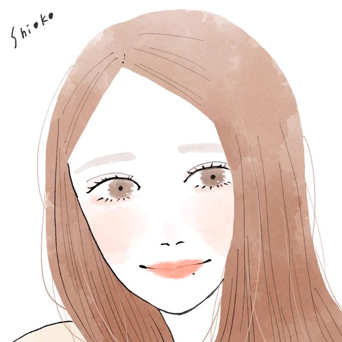 先日募集したモニターさまのシンプル似顔絵描かせていただきました さん さんありがとうございました今後はもう少しアナログ感出したりお好きな色味にしたりいろいろアレンジしてみたいな 
